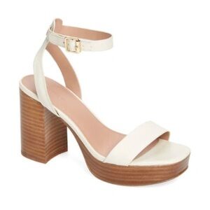 Nordstrom Anita Ankle Strap Platform Sandal in Ivory